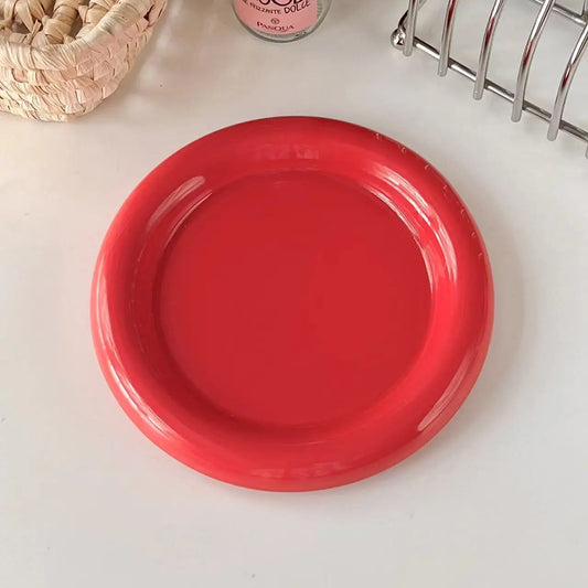 Thick-Edged Ceramic Plate