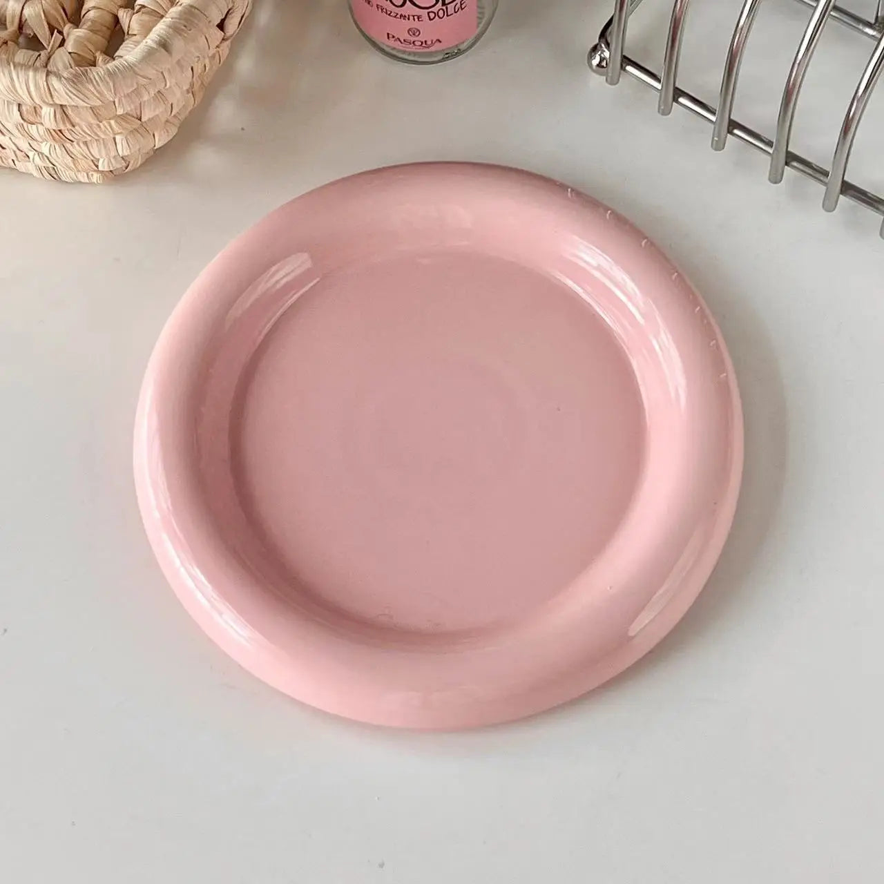 Thick-Edged Ceramic Plate